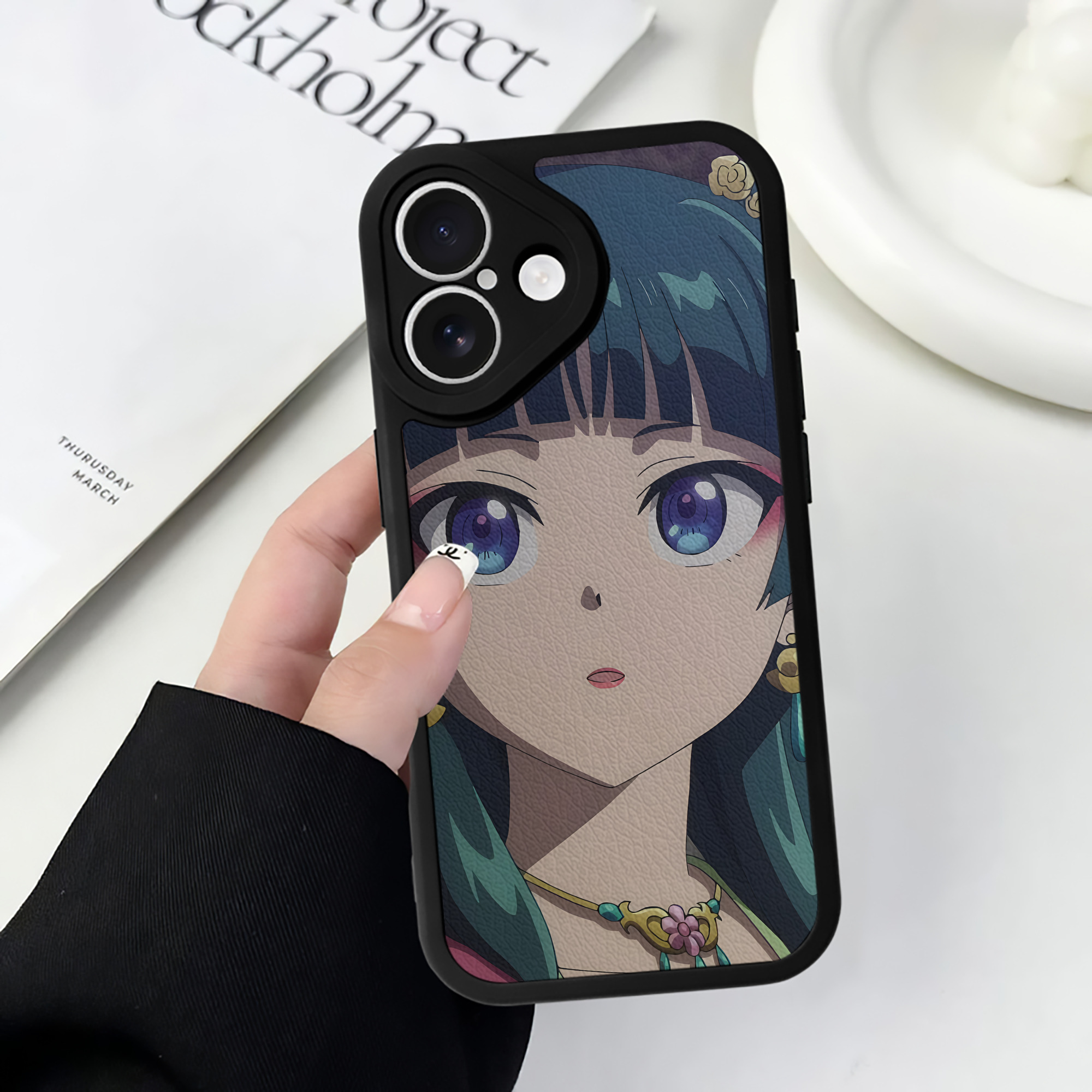 薬屋のひとりごと The Apothecary Diaries 【iPhone 16シリーズ対応】シリコンスマホケース（レザー調） 材質：シリコン